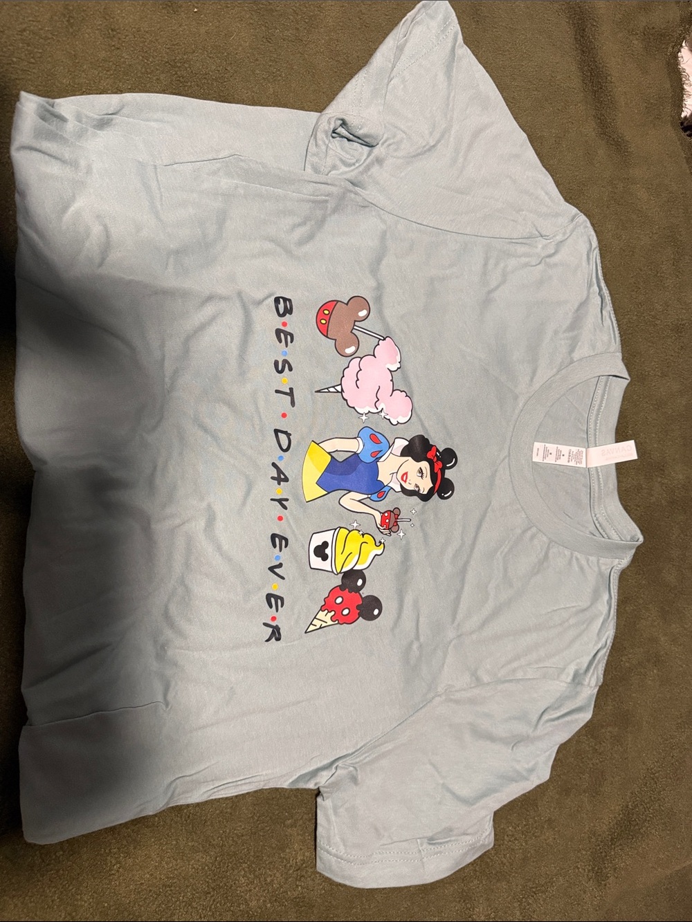 Bella Canvas Light Blue Snow Princess Graphic Tee
